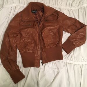 Faux leather jacket